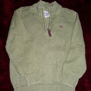 Carter's 4T Knit sweater with 4 1/2" zippers.